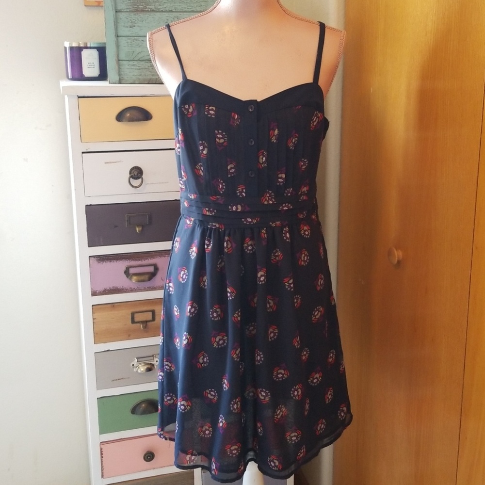 NWT Pretty Navy Summer Dress